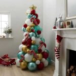 Helium balloner som juletræ